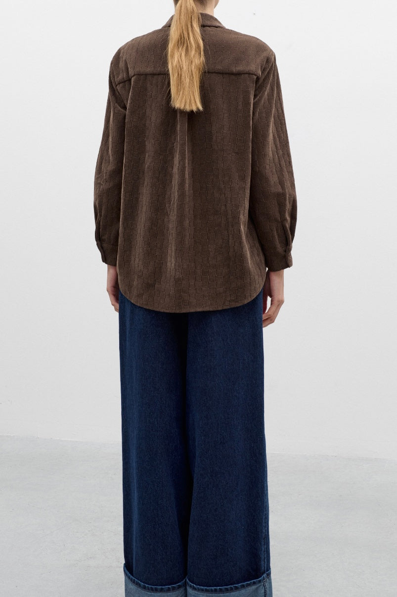 CAMICIA IN CAMOSCIO LUMINA-240273