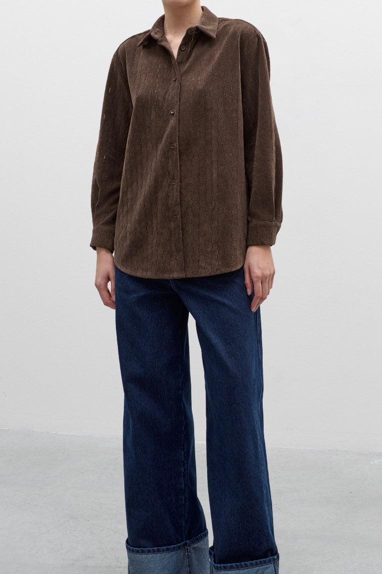 CAMICIA IN CAMOSCIO LUMINA-240273