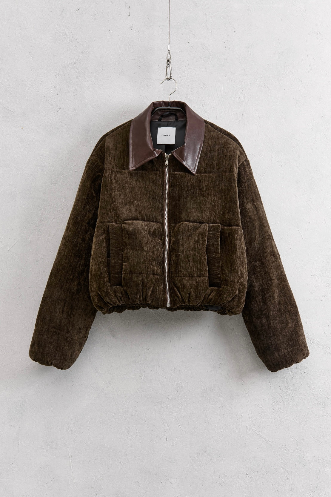 BOMBER CAMOSCIO CORTO LUMINA-9421