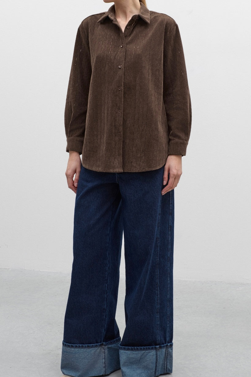 CAMICIA IN CAMOSCIO LUMINA-240273