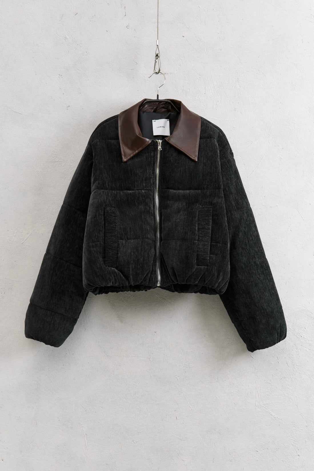 BOMBER CAMOSCIO CORTO LUMINA-9421